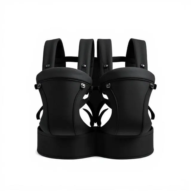 black color twin baby carrier